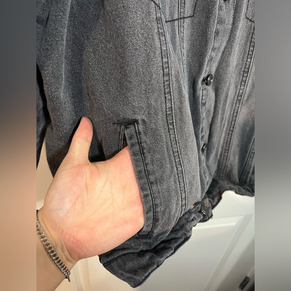 NWOT Def Leppard Faded Black Junkfood Jean Patch Long Sleeve Jacket Buttons XXL - Picture 12 of 15